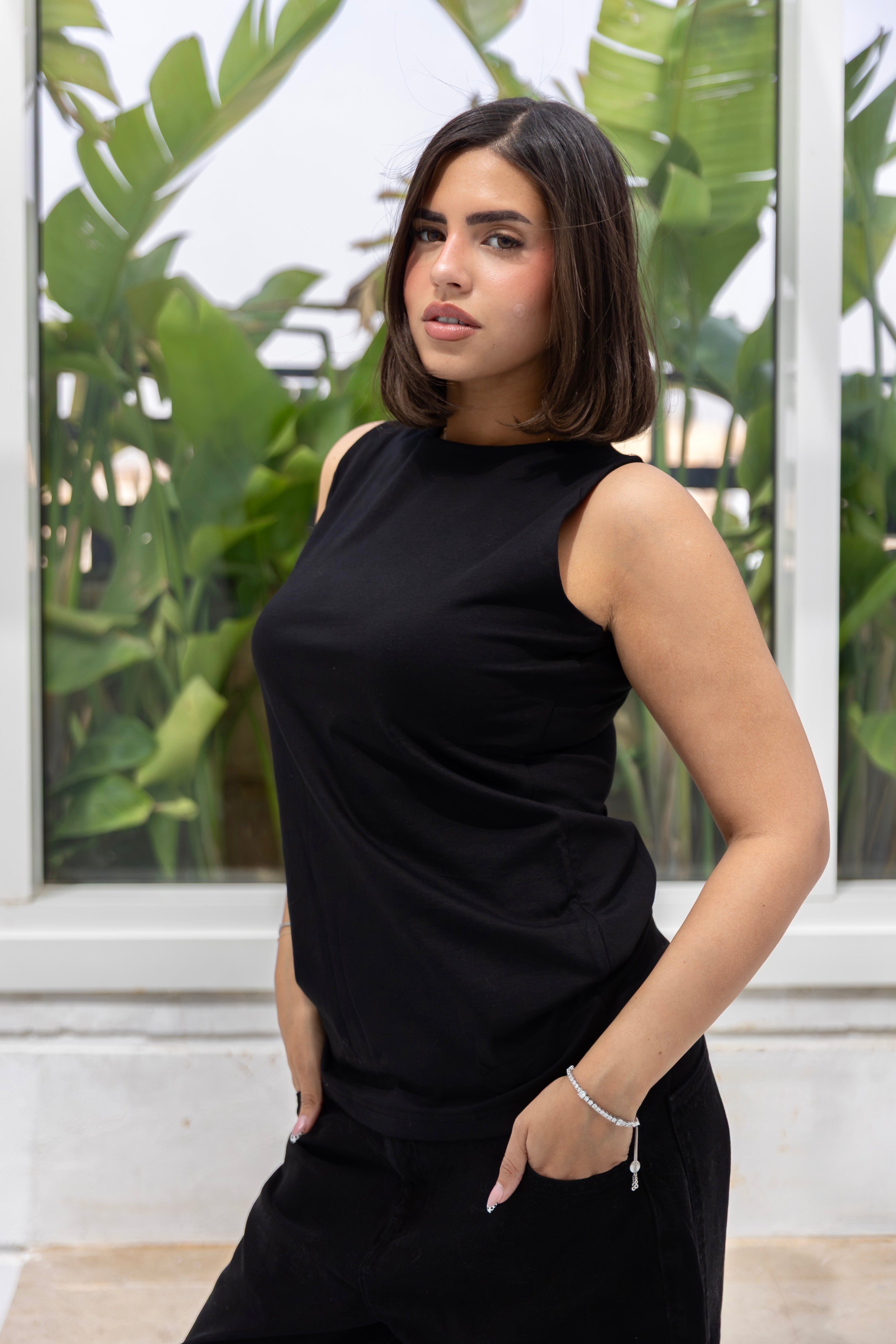cotton basic top