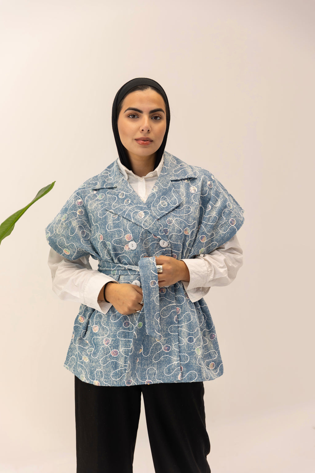 Sleeveless Denim Jacket