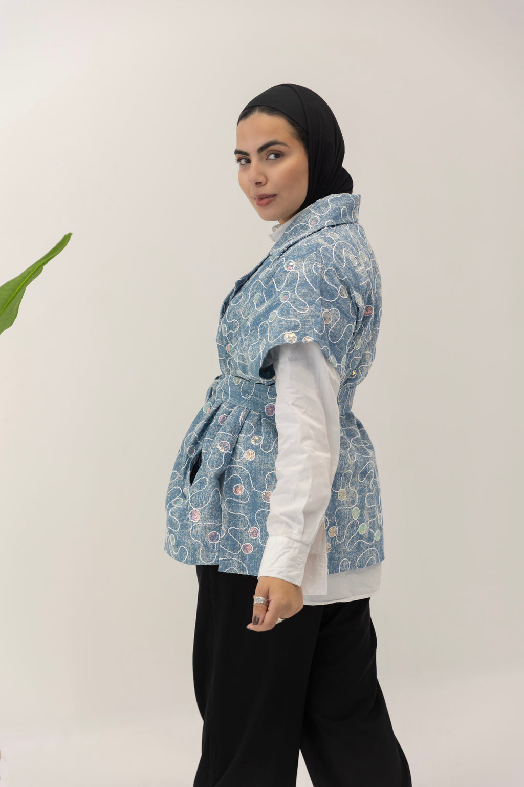 Sleeveless Denim Jacket