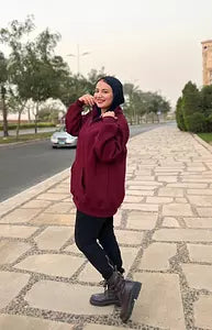 Burgundy sweatshirt