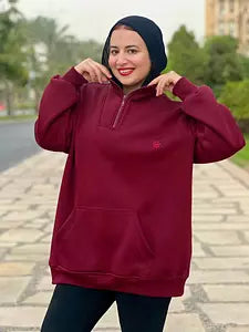 Burgundy sweatshirt