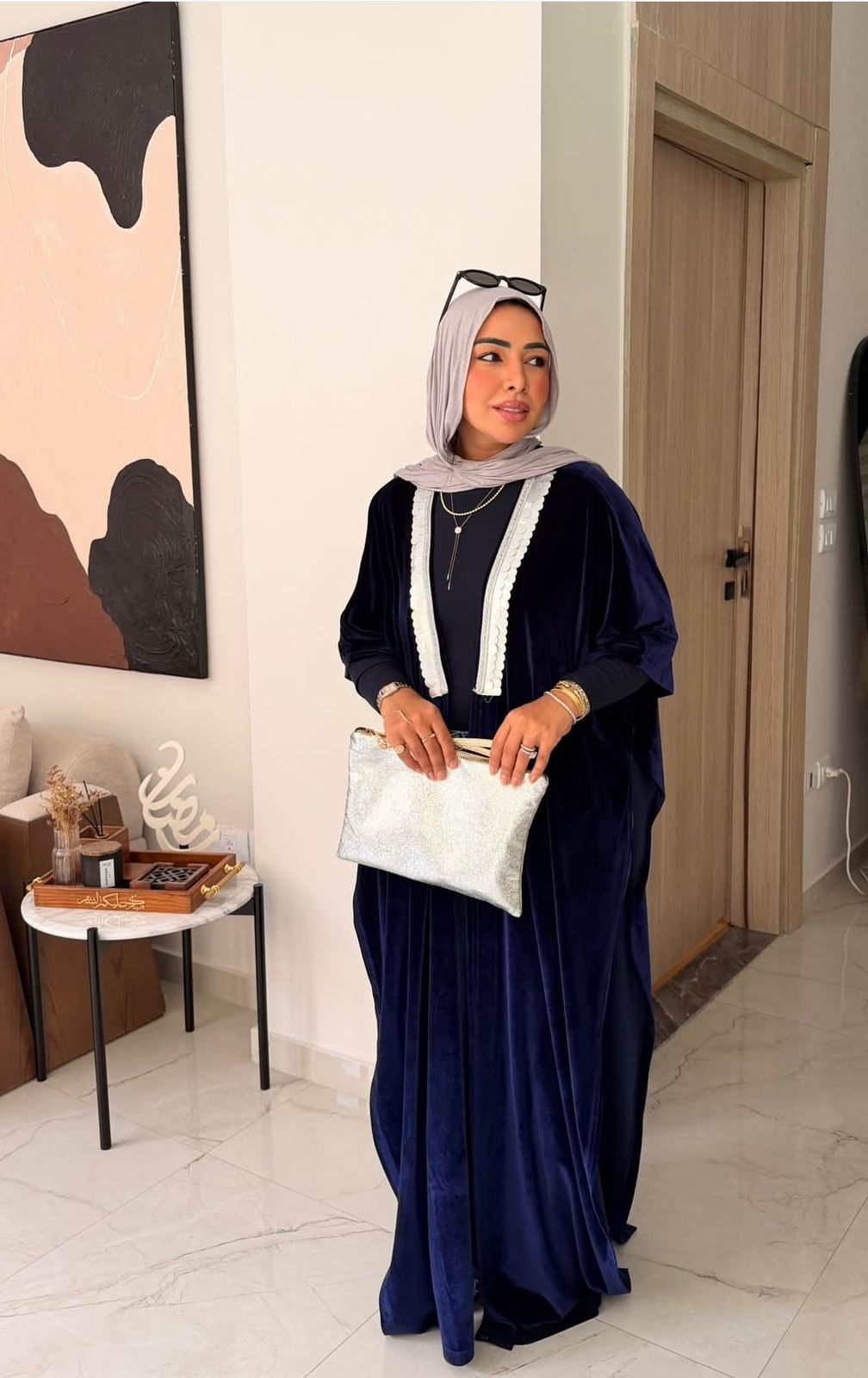 navy blue kaftan
